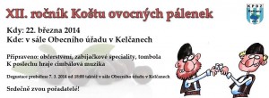 Košt ovocných pálenek Kelčany 2014