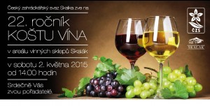 košt vína 2015, areál vinných sklepů Skalák